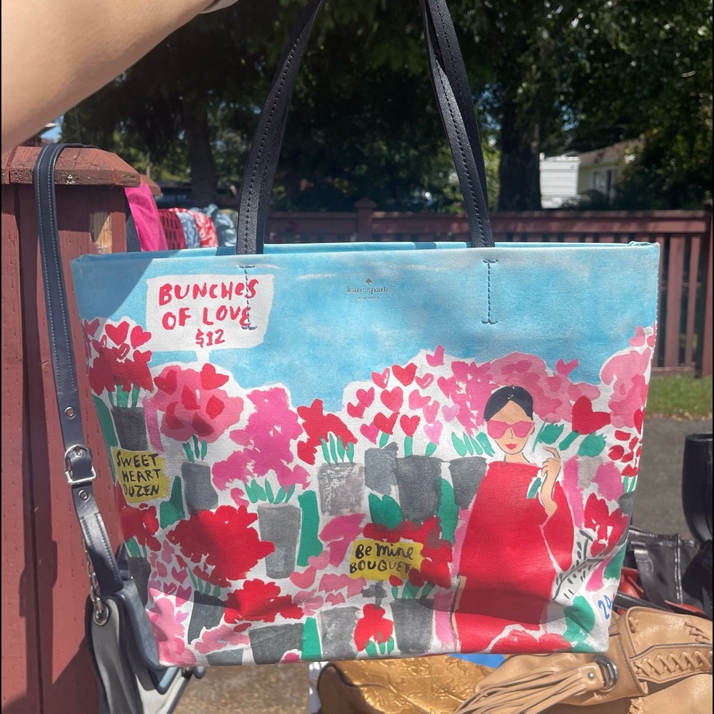 Kate Spade Be Mine Hallie Rose Market tote